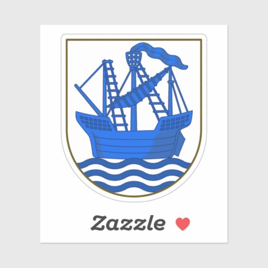 Wapen van de gemeente Elsinore Sticker (Vel)