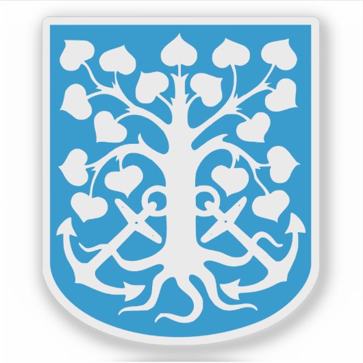 Wapen van de gemeente Esbjerg Sticker (Voorkant)
