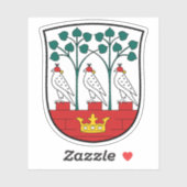 Wapen van de gemeente Frederiksberg Sticker (Vel)