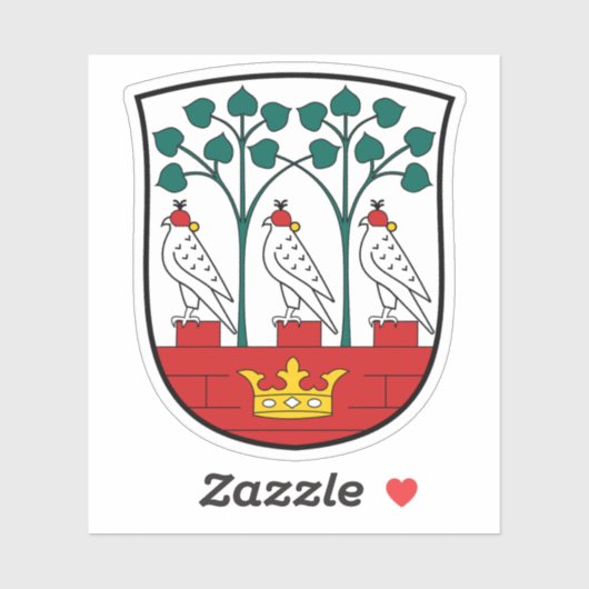 Wapen van de gemeente Frederiksberg Sticker (Vel)