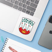 Wapen van de gemeente Frederiksberg Sticker (Laptop met iPhone)