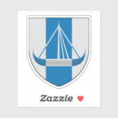 Wapen van de gemeente Frederikssund Sticker (Vel)