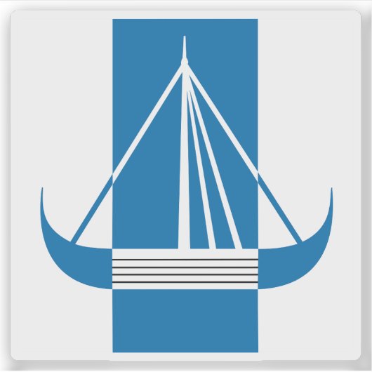 Wapen van de gemeente Frederikssund Sticker (Voorkant)