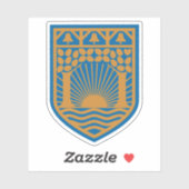 Wapen van de gemeente Gentofte Sticker (Vel)