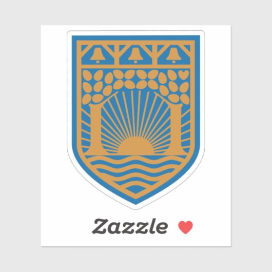 Wapen van de gemeente Gentofte Sticker (Vel)