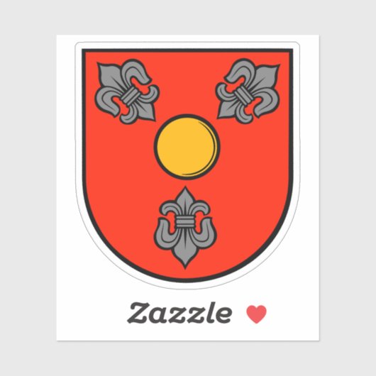 Wapen van de gemeente Glostrup Sticker (Vel)