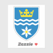 Wapen van de gemeente Halsnæs Sticker (Vel)