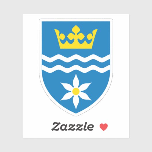 Wapen van de gemeente Halsnæs Sticker (Vel)