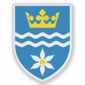 Wapen van de gemeente Halsnæs Sticker (Voorkant)