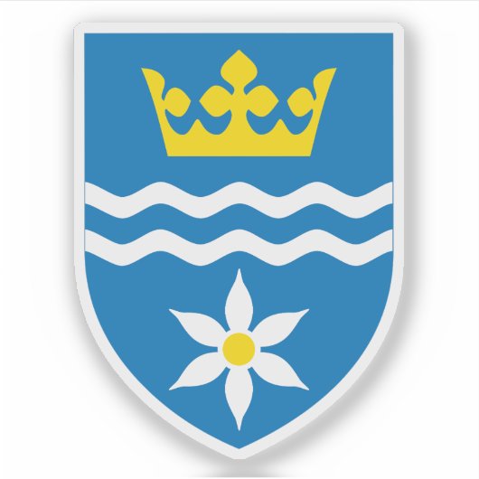 Wapen van de gemeente Halsnæs Sticker (Voorkant)