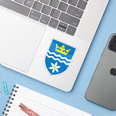 Wapen van de gemeente Halsnæs Sticker (Laptop met iPhone)
