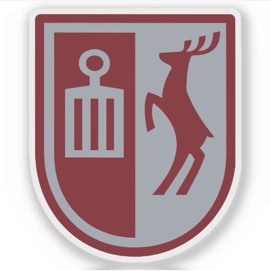 Wapen van de gemeente Herlev Sticker (Voorkant)