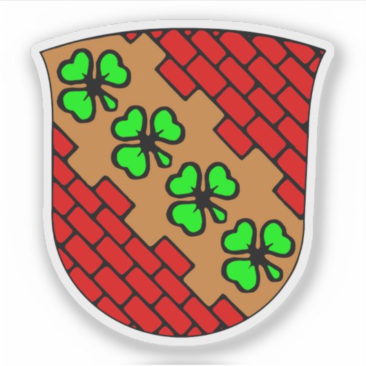 Wapen van de gemeente Høje-Tastrup Sticker (Voorkant)