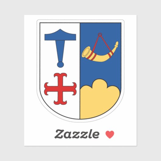 Wapen van de gemeente Ishoj Sticker (Vel)