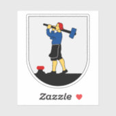 Wapen van de gemeente Säter, Zweden Sticker (Vel)
