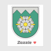 Wapen van de gemeente Tukums, Letland Sticker (Vel)