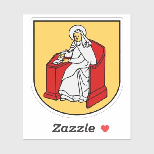 Wapen van de gemeente Voadstena, Zweden Sticker (Vel)