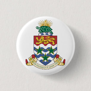 Wapen van de Kaaimaneilanden Ronde Button 3,2 Cm