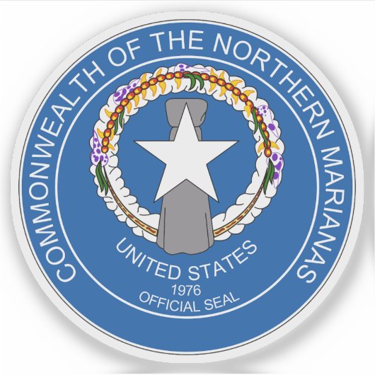 Wapen van de Noordelijke Marianen Sticker (Voorkant)