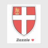 Wapen van de Orde van Sint-Jan (Malta) Sticker (Vel)