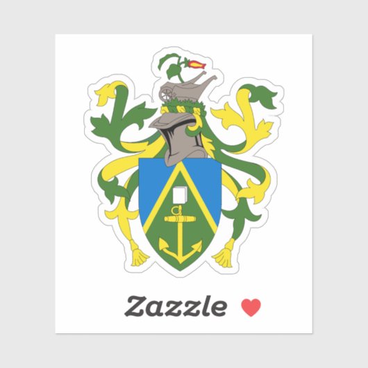 Wapen van de Pitcairneilanden Sticker (Vel)