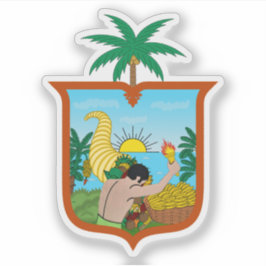 Wapen van de provincie Esmeraldas, Ecuador Sticker