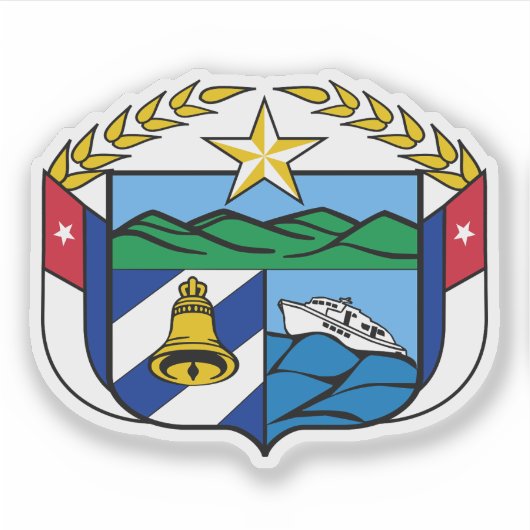 Wapen van de provincie Granma, Cuba Sticker (Voorkant)