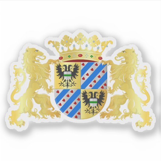 Wapen van de provincie Groningen, Nederland Sticker (Voorkant)