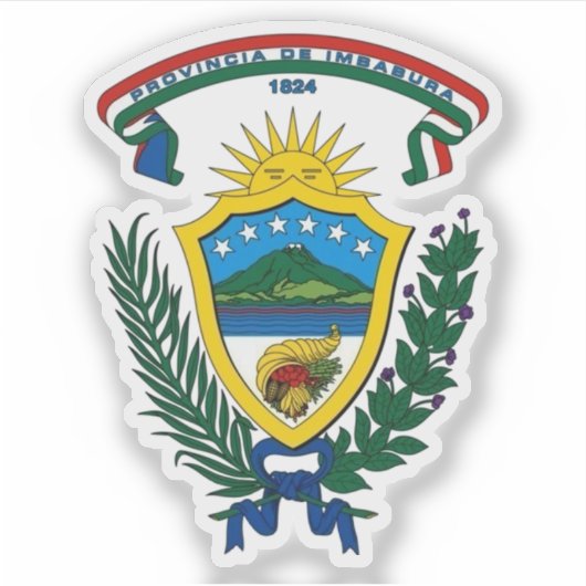 Wapen van de provincie Imbabura, Ecuador Sticker (Voorkant)