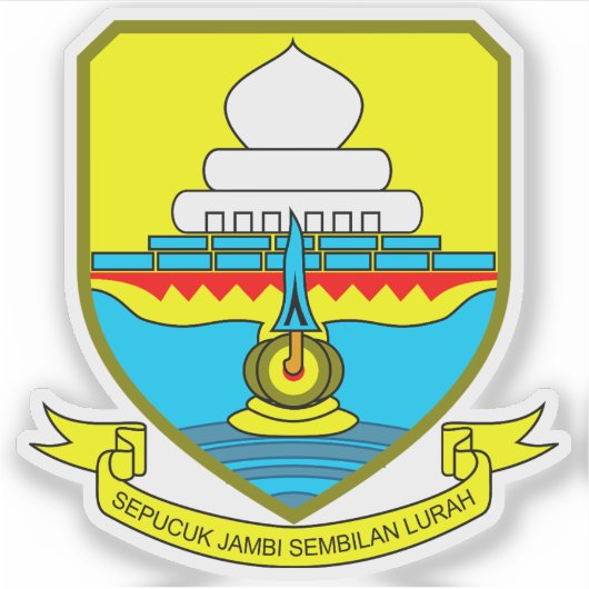 Wapen van de provincie Jambi, Indonesië Sticker (Voorkant)