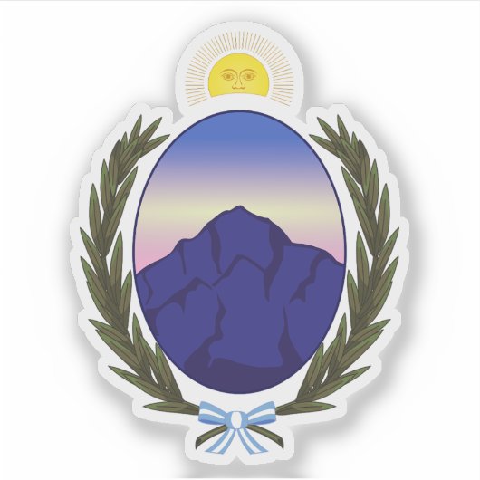 Wapen van de provincie La Rioja, Argentinië Sticker (Voorkant)