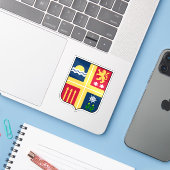 Wapen van de provincie La Romana Sticker (Laptop met iPhone)