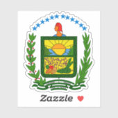 Wapen van de provincie Los Ríos, Ecuador Sticker (Vel)