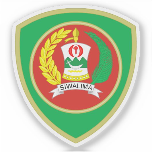 Wapen van de provincie Maluku, Indonesië Sticker (Voorkant)
