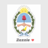 Wapen van de provincie Mendoza, Argentinië Sticker (Vel)