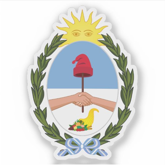 Wapen van de provincie Mendoza, Argentinië Sticker (Voorkant)