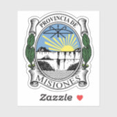 Wapen van de provincie Misiones, Argentinië Sticker (Vel)