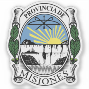 Wapen van de provincie Misiones, Argentinië Sticker