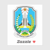 Wapen van de provincie Oost-Java, Indonesië Sticker (Vel)