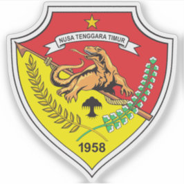 Wapen van de provincie Oost-Nusa Tenggara, Indones Sticker
