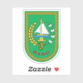 Wapen van de provincie Riau, Indonesië Sticker (Vel)