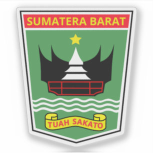 Wapen van de provincie West-Sumatra, Indonesië Sticker