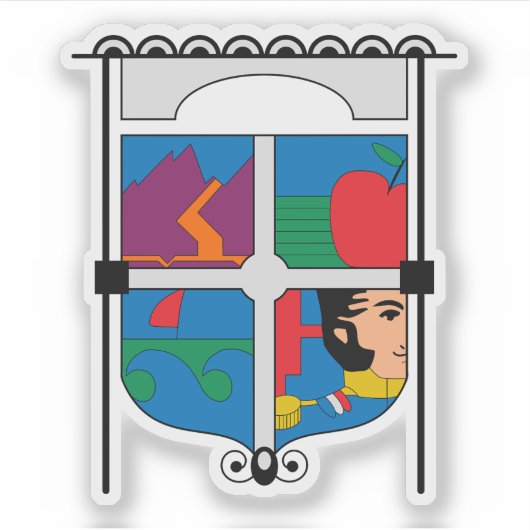 Wapen van de regio O'Higgins, Chili Sticker (Voorkant)