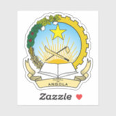 Wapen van de Republiek Angola Sticker (Vel)