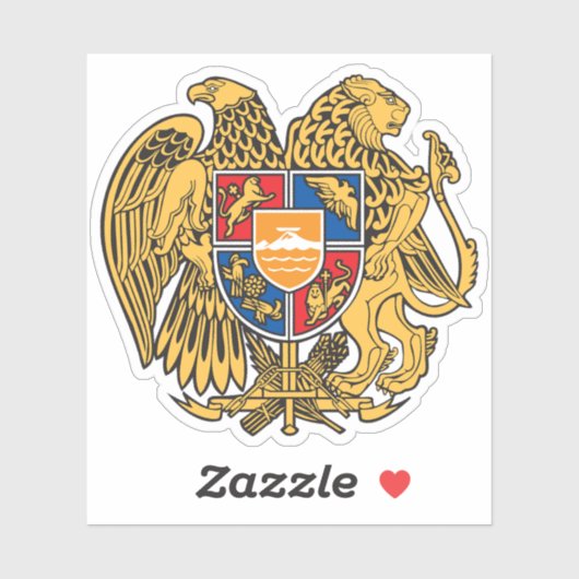 Wapen van de Republiek Armenië Sticker (Vel)