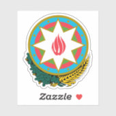 Wapen van de Republiek Azerbeidzjan Sticker (Vel)