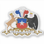 Wapen van de Republiek Chili Sticker (Voorkant)
