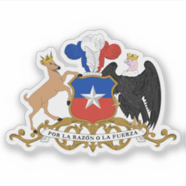 Wapen van de Republiek Chili Sticker