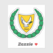 Wapen van de Republiek Cyprus (1960-2006) Sticker (Vel)