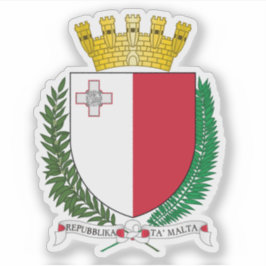 Wapen van de Republiek Malta Sticker